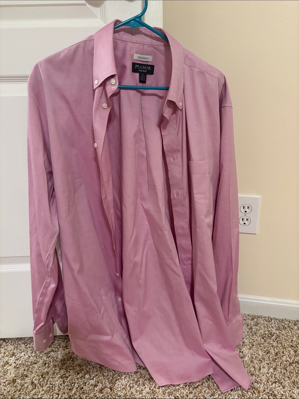 Jos. A. Bank Men’s Light Pink Button-Down Dress Shirt